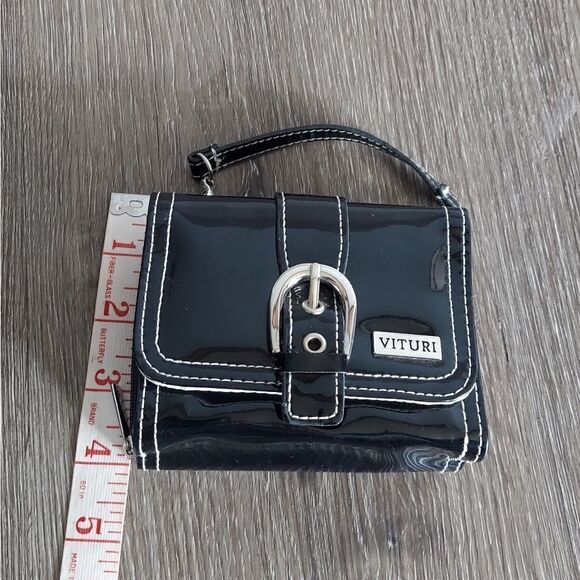 Gorgeous Vintage Vituri Mini Bag - Black - Faux Patent Leather - Picture 10 of 10